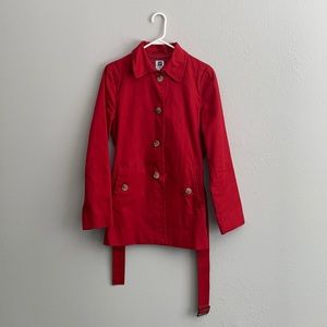 Gap Red Trench Coat